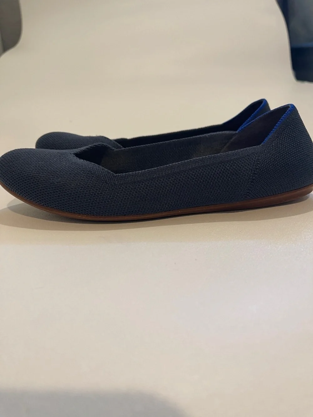 Rothy’s Women's The Flat Navy Knit Ballet Flats